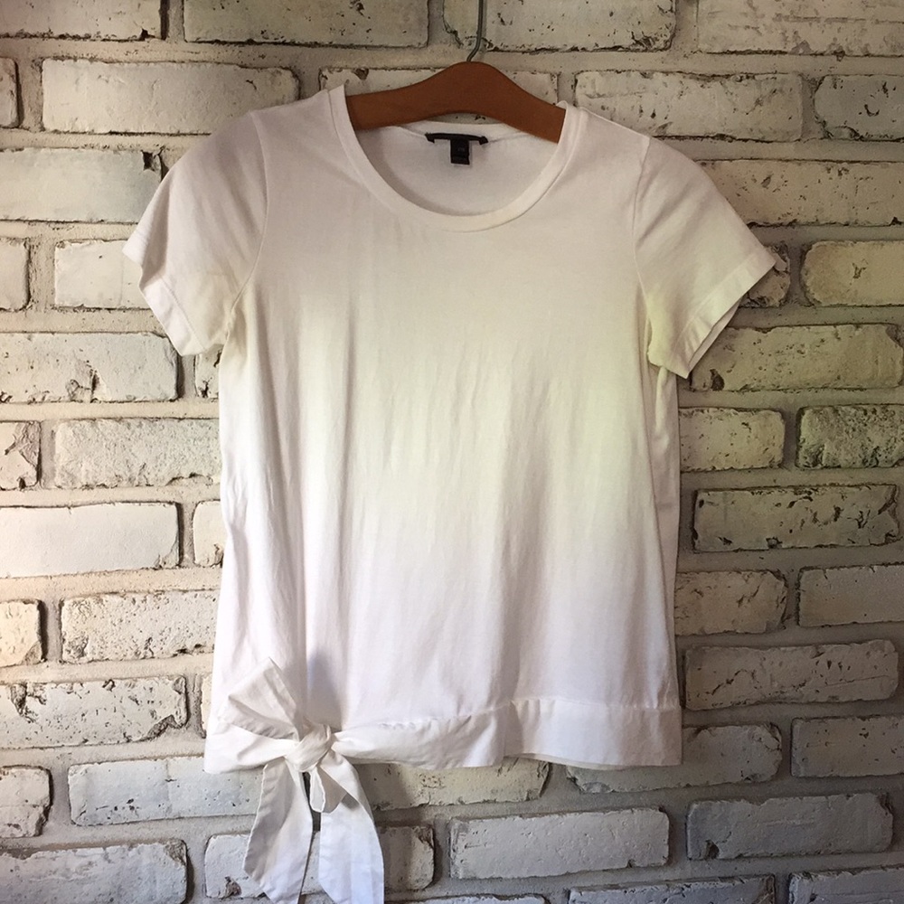 Jcrew tie front t-shirt